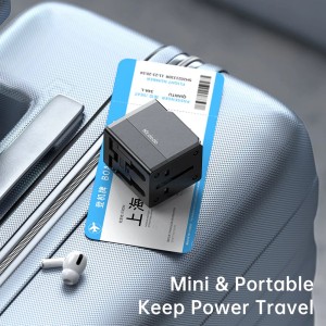 تبدیل پریز برق چندکاره و شارژر دیواری مسافرتی USB مک دودو مدل CP412