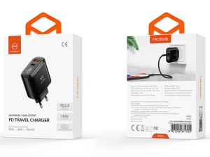 شارژر دیواری Type-C و USB مک‌دودو مدل CH717