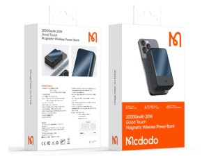 پاوربانک مگنتی مک دودو مدل MC502 ظرفیت 20000 میلی آمپر ساعت