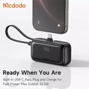پاوربانک مک دودو مدل MC7800 ظرفیت 5000 میلی آمپر ساعت