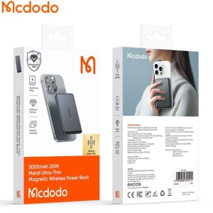 پاوربانک وایرلس مک دودو مدل MC464 ظرفیت 5000 میلی آمپر ساعت