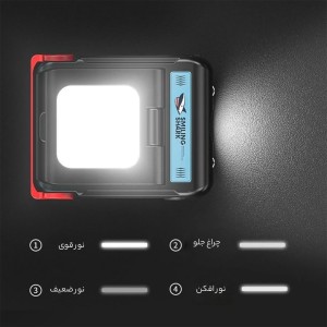 مینی هدلامپ گیره دار اسمایلینگ شارک مدل TD0148A