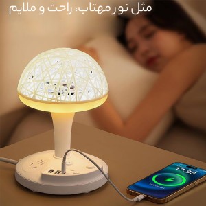 چند راهی برق و چراغ خواب رومیزی مدل 191034
