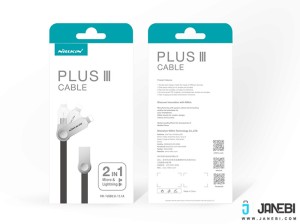 کابل دو سر micro-USB و Lightning نیلکین مدل Plus Ⅲ