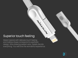 کابل دو سر micro-USB و Lightning نیلکین مدل Plus Ⅲ