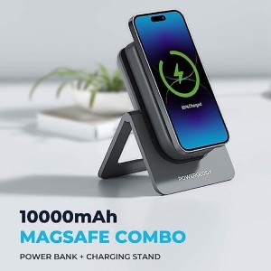پاوربانک مگنتی و هولدر رومیزی موبایل پاورولوژی مدل PPBCHA21GY