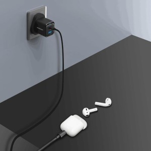شارژر دیواری Type-C و USB پاورولوژی مدل PWCUQC023