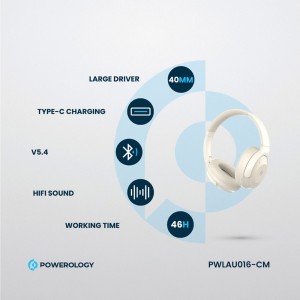 هدفون بی سیم پاورولوژی مدل PWLAU016 PW016