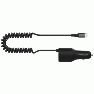 شارژر فندکی فست شارژ ماشین پاورولوژی مدل PCCSR015