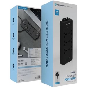 چند راهی و محافظ برق 6 سوکت پاورولوژی مدل PWCUQC034