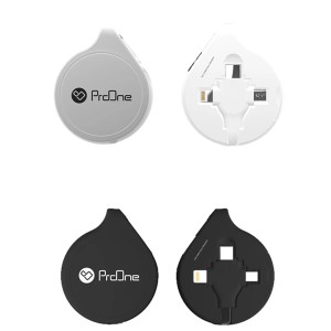 کابل جمع‌شونده USB به Type-C ، lightning و micro-USB پرووان مدل PCC108R یک متری