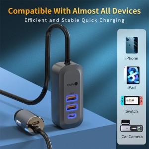 شارژر فندکی فست شارژ پرووان مدل PCG23