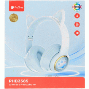 هدفون بی سیم کودکانه فانتزی طرح گربه پرووان مدل PHB3585
