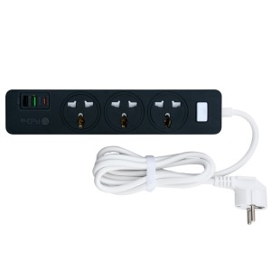 چند راهی برق ارت دار سه سوکت پرووان مدل PPS615C