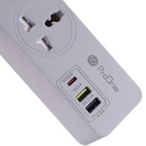 چند راهی برق ارت دار سه سوکت پرووان مدل PPS615C