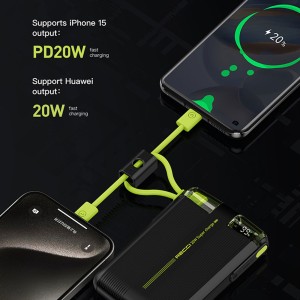 پاوربانک Type-C و Lightning رسی مدل RPBP13 ظرفیت 10000 میلی آمپر ساعت