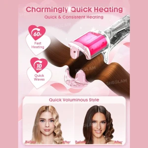 دستگاه ویو کننده مو شیگلم مدل Cupid's Charm Beach Babe سایز 25mm