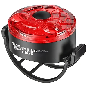چراغ عقب شارژی ضدآب دوچرخه اسمایلینگ شارک مدل CWD400