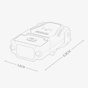 هدلایت شارژی ضدآب اسمایلینگ شارک مدل TD1007