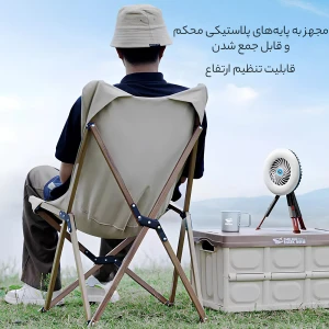 چراغ کمپینگ و پنکه شارژی اسمایلینگ شارک مدل LY0264