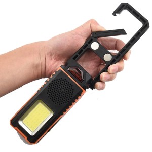 چراغ قوه شارژی اسپیکردار بلوتوثی اسمایلینگ شارک مدل QX027D