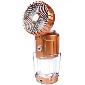 چراغ کمپینگ و پنکه شارژی قابل حمل سولار چند منظوره اسمایلینگ‌ شارک مدل FS116