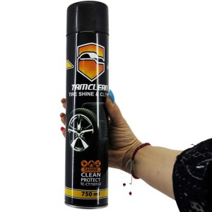 اسپری براق‌کننده لاستیک و پولیش تایر ماشین تام کلین 750 میلی‌لیتر مدل TCCT750Y22