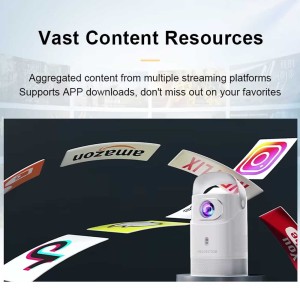 ویدئو پروژکتور پایه‌دار قابل حمل مدل TS9 PRO