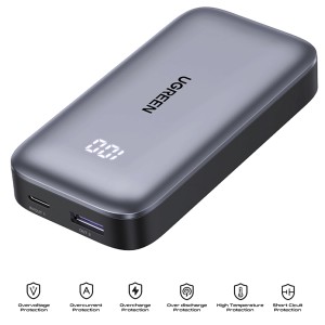 پاوربانک یوگرین مدل PB501 25189 ظرفیت 10000 میلی‌آمپر ساعت