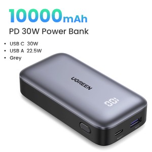 پاوربانک یوگرین مدل PB501 25189 ظرفیت 10000 میلی‌آمپر ساعت
