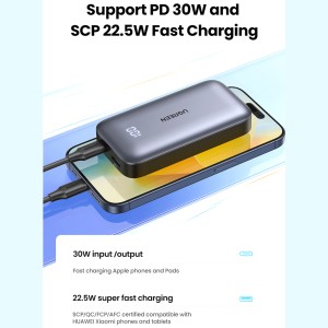 پاوربانک یوگرین مدل PB501 25189 ظرفیت 10000 میلی‌آمپر ساعت