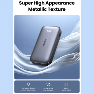 پاوربانک یوگرین مدل PB501 25189 ظرفیت 10000 میلی‌آمپر ساعت
