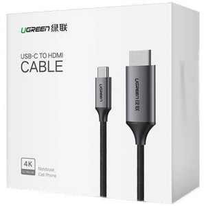 کابل تبدیل Type-C به HDMI یوگرین مدل MM142 50570 طول یک و نیم متر