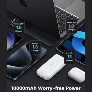 پاوربانک یوگرین مدل PB502 25185 ظرفیت 10000 میلی‌آمپر ساعت