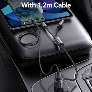 شارژر فندکی فست شارژ ماشین یوسامز مدل CC287