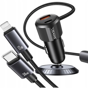 شارژر فندکی فست شارژ ماشین یوسامز مدل CC287