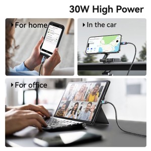 کابل آیفونی Type-C به Lightning یوسامز مدل SJ749