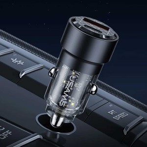 شارژر فندکی فست شارژ ماشین یوسامز مدل USCC208 C39
