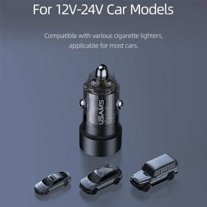 شارژر فندکی فست شارژ ماشین یوسامز مدل USCC208 C39