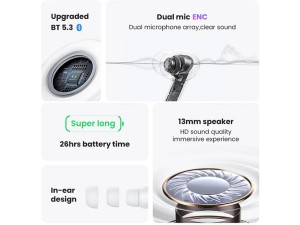 هدفون داخل گوش بی سیم یوسامز مدل XD19