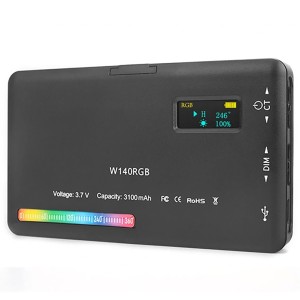 نور ثابت روی دوربین سان پک مدل W140 rgb