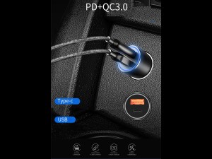 شارژر فندکی فست شارژ ماشین ویوو مدل PC100
