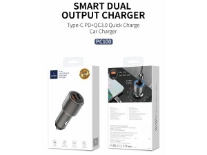 شارژر فندکی فست شارژ ماشین ویوو مدل PC100