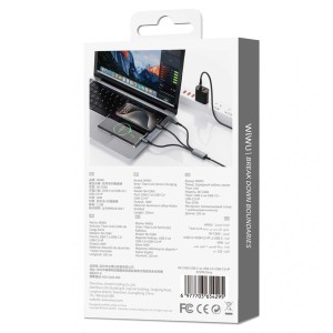 کابل شارژ چند سر Type-C به Type-C و Lightning ویوو مدل WiC060