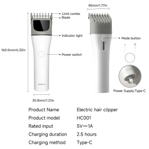 ماشین اصلاح موی سر و صورت شارژی دوکو شیائومی مدل HC001