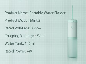 دستگاه شست و شوی دهان و دندان شارژی شیائومی مدل Mint 3
