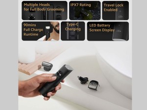 ریش تراش شارژی ضدآب شیائومی مدل XMGHT2KITLF