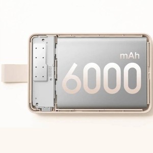 پاوربانک وایرلس شیائومی مدل WPB0620MI ظرفیت 6000 میلی‌آمپر ساعت