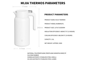فلاسک 1.8 لیتری شیائومی مدل MJBWH01PL