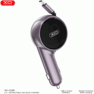 شارژر فندکی فست شارژ خودرو ایکس او مدل CC65